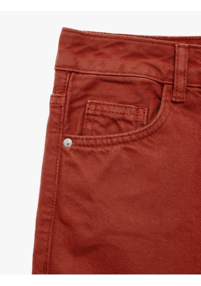 Koton Pamuklu Normal Bel Düğmeli Cepli Uzun Kesim Düz Paça Pantolon - Straight Jeans Kahverengi 7wal40118mw Kahve Koton Pamuklu Normal Bel Düğmeli Cepli Uzun Kesim Düz Paça Pantolon - Straight Jeans Kahverengi 7wal40118mw Kahve