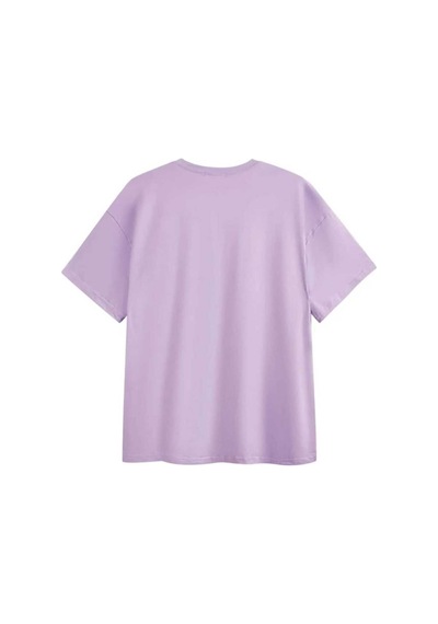 Noıssey Mor California Baskılı Oversize Unisex