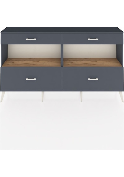 Arges Konsol 2 Raflı 4 Çekmeceli 176x30x99 Antrasit-çam/antrasit Antrasit-çam/antrasit Arges Konsol 2 Raflı 4 Çekmeceli 176x30x99 Antrasit-çam/antrasit Antrasit-çam/antrasit