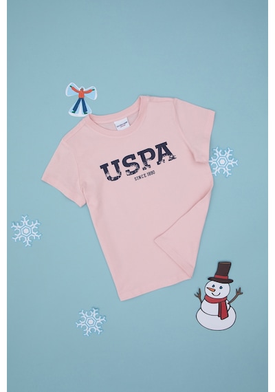 U.S. Polo Assn. Erkek Çocuk Pudra Basic Bisiklet Yaka Tişört 50306512-VR042 U.S. Polo Assn. Erkek Çocuk Pudra Basic Bisiklet Yaka Tişört 50306512-VR042