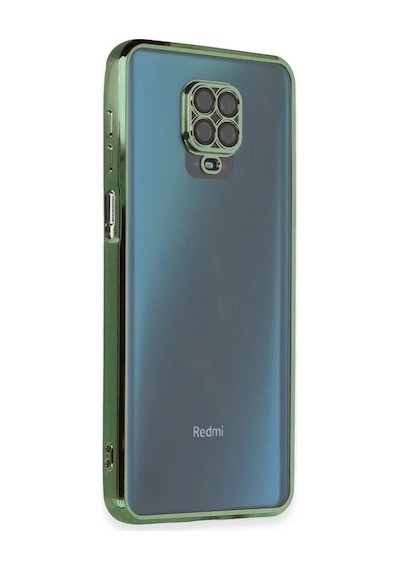 Xiaomi Redmi Note 9 Pro Kılıf Razer Lensli Silikon - Yeşil 0.2M-Çok Renkli