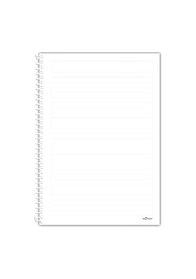 2012095/1 Tranz Pp Kapak, 1.hamur Kağıt Spiralli Defter, Pembe 103 Ivory