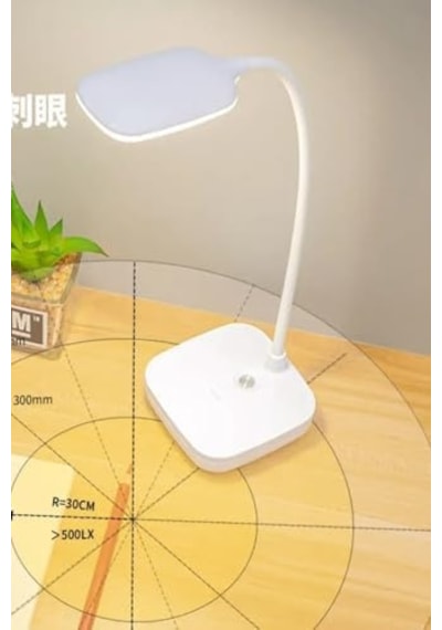 Kablosuz Şarjlı Dokunmatik Üç Renk Led Masa Lambası Ders Çalışma Okuma Işığı Dimmer Ayarlı Wb-01 . 51782648