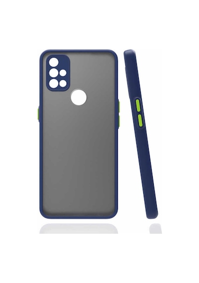 One Plus Nord N10 5g Kılıf Zore Hux Kapak Lacivert