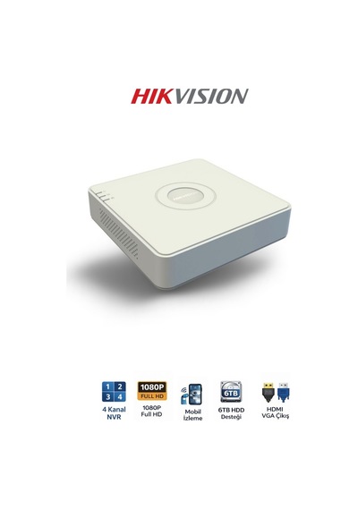 Ds-7104nı-q1 4 Kanal Nvr 1 Hdd 6tb Destekli Kayıt Cihazı