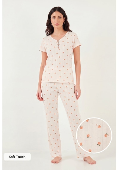 Lela Bayan Pijama Takımı 65770755 Ekru
