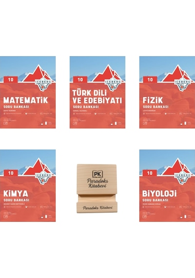 Okyanus 10. Sınıf Iceberg Matematik Edebiyat Fizik Kimya Ve Biyoloji Soru Bankası 5li Set