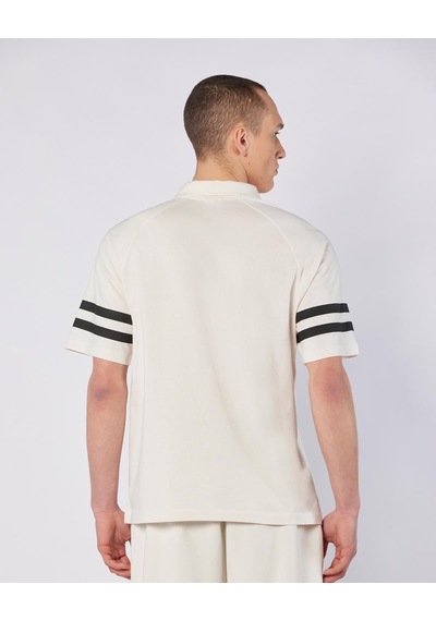 Kappa Porte Tee Erkek Ekru Regular Polo Yaka Tişört
