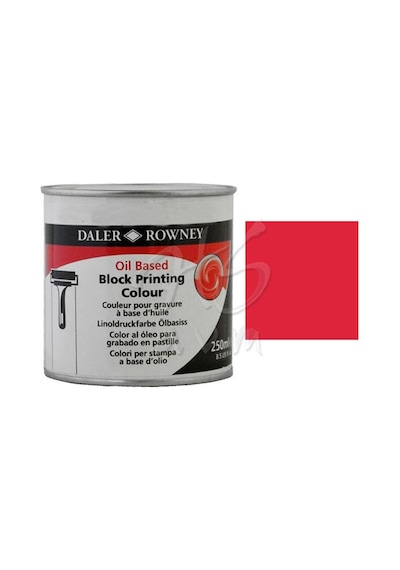 Daler Rowney Oil Based Block Printing 250Ml 547 Brilliant Red