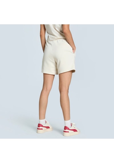 Puma Scrıpt High-waist Shorts Ekru Ekru