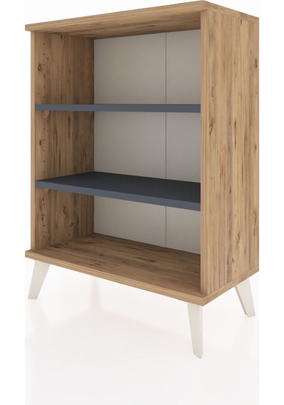 Arges Komodin 2 Raflı 2 Kapaklı 60x30x80 Çam-antrasit Atlas Çam