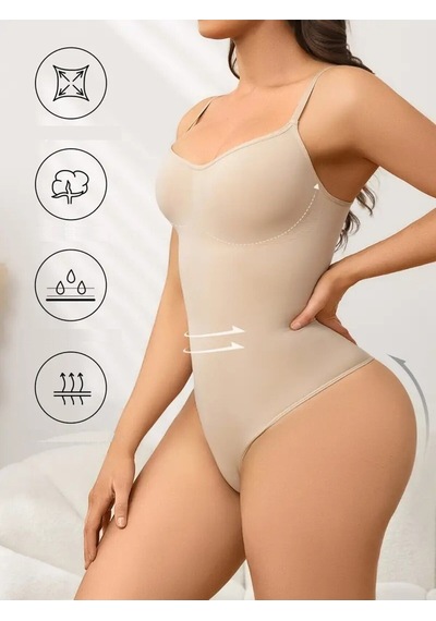 Mistirik Mimola Model 3 Bölge Etkili Örmekumaş Yapılı String Body Ten Renk042 Ten