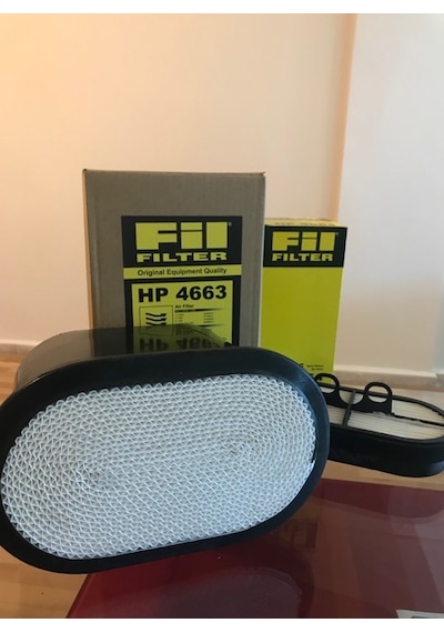 Jcb Hava Filtresi Oval Takım Fil Filtre hp 4663-hp 4664 Takım