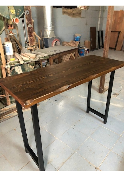 Bintaşmobilya Kütük Ağaç Bar Masa-140X60.Cm
