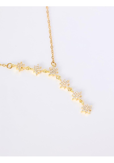 Jimmy Key Jimmy Key Altın Rengi Yıldız Detaylı Zarif Y Kolye 6sw428828150