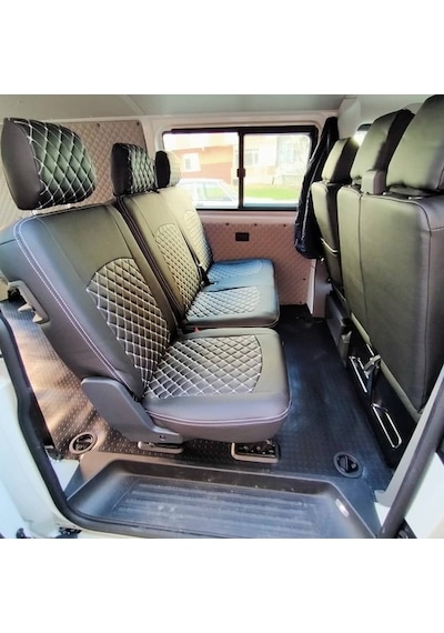 Volkswagen Transporter 5+1 Araca Özel Deri Oto Koltuk Kılıfı (473405931)
