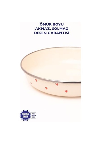Cupid Emaye Bowl Tabağı - Bowl Kase - Salata Kasesi - Sunum Kasesi Çok Renkli