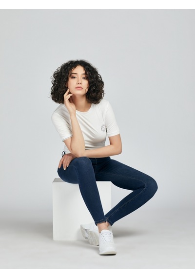 Kadın Lacivert Jeans Pantolon Lf2027129 Lacivert