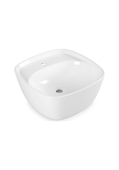 Serel - Batarya Banklı Çanak Lavabo 46x46 Cm Beyaz - 3051txs110h Diğer