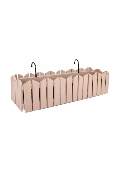 Omnipazar Ozn-616 Efes Askılı Balkon Saksı Takımı 9 Litre No:2 Bej