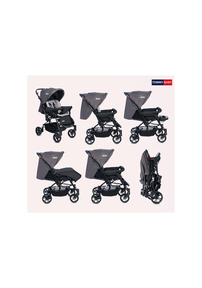 Tommybaby Elegant Travel Çift Yönlü Bebek Arabası Antrasit