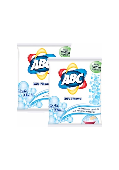ABC Elde Yıkama Toz Çamaşır Deterjanı Soda Etkili 2 x 600 G
