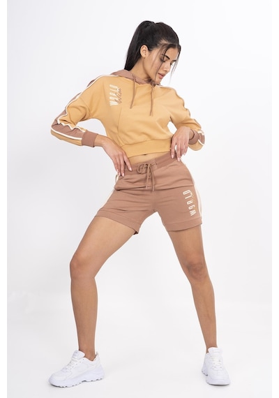 Maraton Sportswear Regular Kadın Basic Mantar Şort 21159-mantar