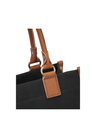 Kanvas Kumaş Kadın Çantası Elden Tutmalı Smart Bags 1333 Siyah