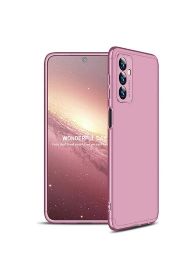 Samsung Uyumlu Galaxy M23 Kılıf Zore Ays Kapak Rose Gold