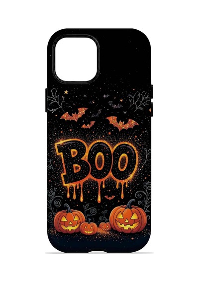 Velvoria Valestra Boo Pumpkin Poster Apple iPhone Uyumlu 14 Darbe Korumalı Kılıf Valestra Select - Boo Pumpkin Poster