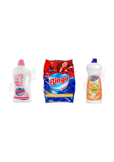 Bingo Yüzey Tem. Fresh 2.5 Lt + Renkli Ler 6 Kg + Sıvı Bulaşık Deterjanı 1500 Ml 3'lü Set Diğer 70003207