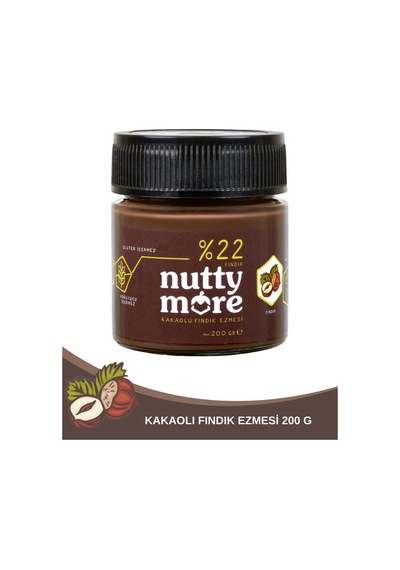 Nutty More %22 Kakaolu Fındık Ezmesi 200 Gr