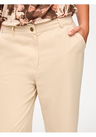 Faik Sönmez Straight Fit Liyoselli Parça Boya Pantolon S26pnt011 Us26pnt01172 Taş
