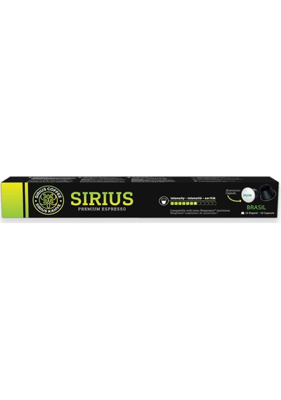 Sirius Nespresso Uyumlu Single Origin Kapsül Kahve Brasil-7 10 Kapsül