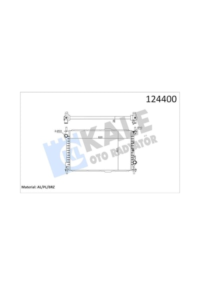 Kale 0223281ab Motor Su Radyatoru Connect 1.8tdcı 75 90ps 03 09 Klımasız 1365996-2t148005ad-2t148005cc