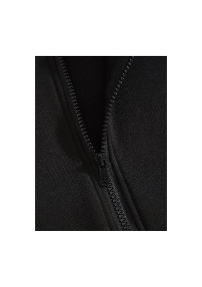 Tarzsokak Slogan Graphic Zip Up Drawstring Lined Hoodie Siyah