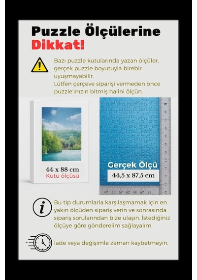 Gümüş-20mm-35x50 Cm Mat Pvc Li Camsız Fotoğraf Puzzle Belge Çerçeve Yatay Dikey Asılabilme