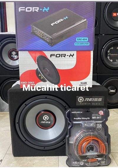 Reıss 30cm Bass Forx 16cm Midrange Forx 4kanallı Anfi