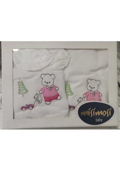 Missimosi Bebekayıpembe 5 Li Zıbın Seti Hastane Çıkışı Pamuklu Pembe