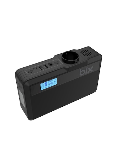 Bix 40000mAh 230V 100W İnverter Powerbank 2*USB 1*Type-C PD Çıkışlı LED Işıklı Şarj İstasyonu