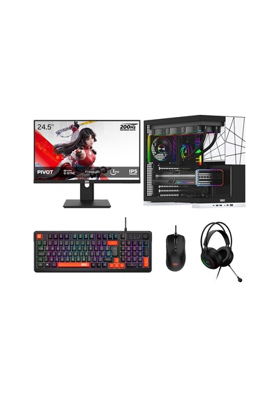 Dragos DRX8072 R5-7500F 32 GB 1 TB NVMe 8 GB RTX5060 24.5" Free Dos Masaüstü Oyuncu Bilgisayarı