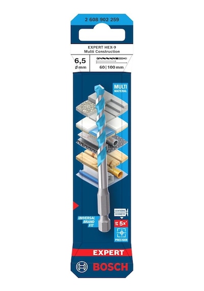 Bosch Expert Hex-9 6,5 X 100 Mm Çok Amaçlı Matkap Ucu 2608902259
