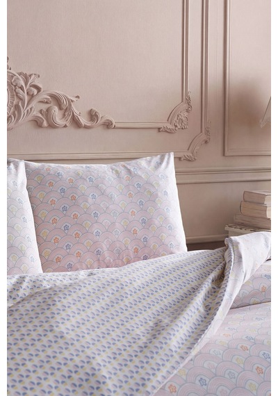 Doqu Home Rosabelle Easy Cotton Nevresim Takımı Çift Marlen Beyaz