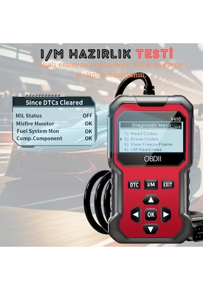 Arıza Tespit Cihazı Obd2 Araba Motor Hata Kodu Silme Tüm Araçlara Motor Lamba Söndürme Yeni Sürüm
