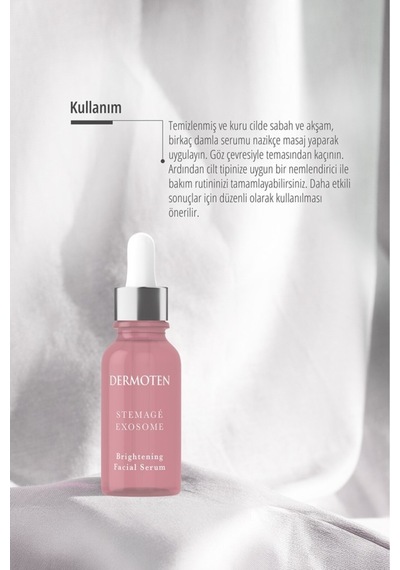 Stemagé Exosome Kök Hücre / Eksozom Aydınlatıcı Yüz Serumu 30 Ml