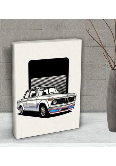 Bk Gift Klasik Araç Tasarımlı Dekoratif Mini Kanvas Tablo 15X20Cm (506660889)