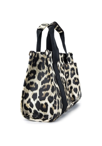 Tamer Tanca Kadın Vegan Leopar Omuz Çanta 1003 2000 Bn Canta Sk23/24 Leopar Leopar Kahverengi