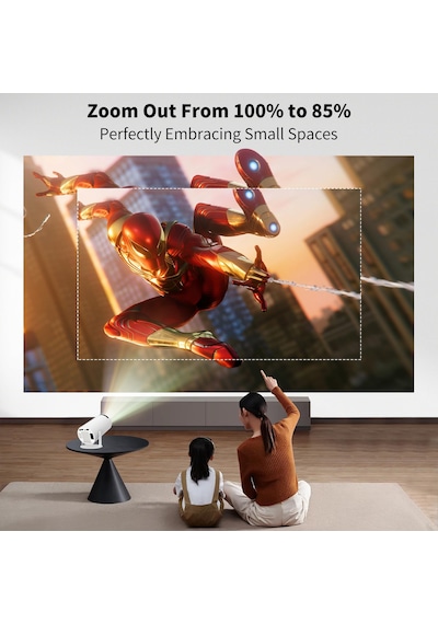 120 Ansı Lumens Hy300 Mini Projektör, Dış Mekan Taşınabilir Film Küçük