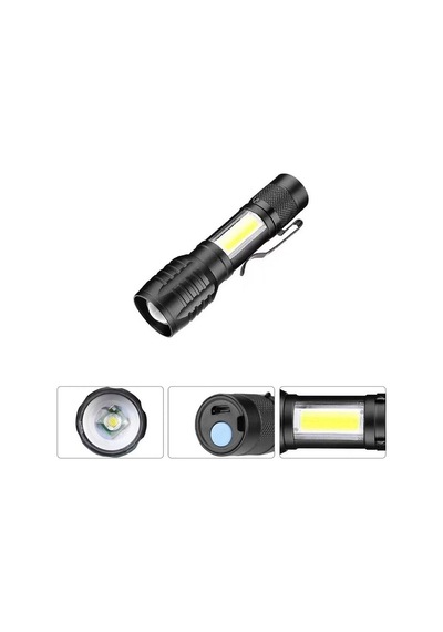 Wison Ws-5454 Cob Led Usb Şarjlı Mini El Feneri Evimdeyokyok Çok Renkli