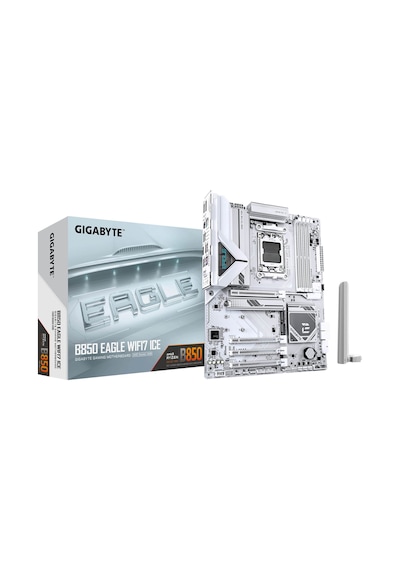 Gigabyte B850 Eagle Wıfı7 Ice Am5 Ddr5 8200mhz Oc Atx Gaming Aaaa11gıg0046
